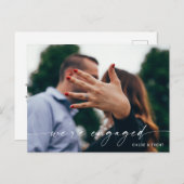 Wir sind Verlobte Verlobung Ankündigung Postkarte (Vorne/Hinten)