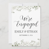 Wir sind verlobte Verlobung-Ankündigungskarten Einladung (Vorderseite)