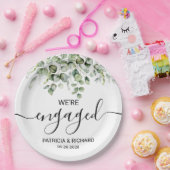 Wir sind Verlobte Verlobung für Grünpflanzen Pappteller (Party)