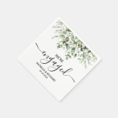 Wir sind Verlobte Verlobung für Grünpflanzen Serviette (Ecke)