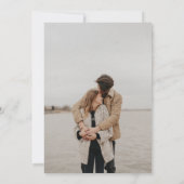 Wir sind Verlobte Verlobung von Hand Ankündigung (Rückseite)