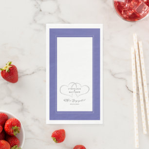 Wir sind Verlobte Verlobung Wedding Periwinkle Blu Serviette