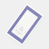 Wir sind Verlobte Verlobung Wedding Periwinkle Blu Serviette (Ecke)