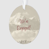 Wir sind verlobtes Andenken für Verlobung Ornament (Vorderseite)