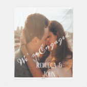 Wir sind Verlobtes Couple Foto  Fleecedecke (Vorderseite)