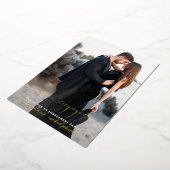 Wir sind Verlobtes Foto moderner Engagement-Partei Folieneinladung (Gedreht)