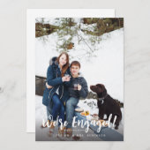 Wir sind Verlobtes Minimalistisches V-Foto (Vorne/Hinten)