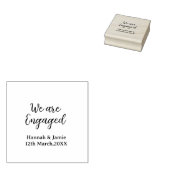 Wir sind verlobtes Paar Name Datum kalligrafischst Gummistempel (Stempel)