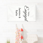Wir sind verlobtes Paar Name romantisch stilvoll e Banner (Insitu)