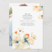 Wir sind Verlobtes romantisches Engagement Party F Einladung (Vorne/Hinten)