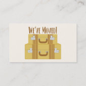 Wir sind - Vintage Koffer umgezogen Visitenkarte (Rückseite)