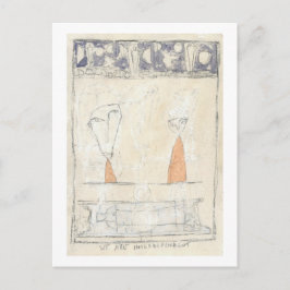 Wir sind voneinander abhängig postkarte