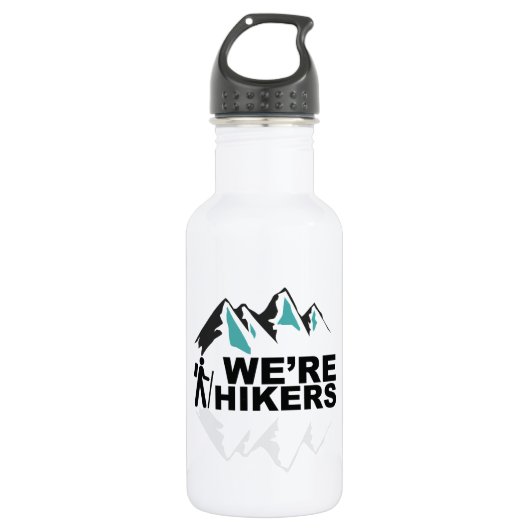 Wir sind Wanderer 18oz Stainless White Water Flasc Trinkflasche (Vorderseite)