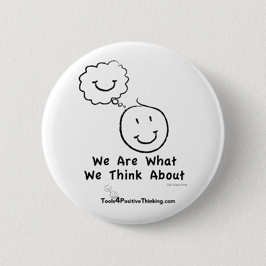 Wir sind, was wir an Standardknopf denken Button (Vorderseite)