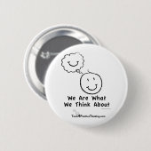 Wir sind, was wir an Standardknopf denken Button (Vorne & Hinten)