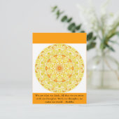 Wir sind, was wir denken. All das, was wir sind, e Postkarte (Stehend Vorderseite)