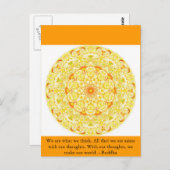 Wir sind, was wir denken. All das, was wir sind, e Postkarte (Vorne/Hinten)