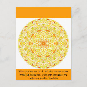 Wir sind, was wir denken. All das, was wir sind, e Postkarte