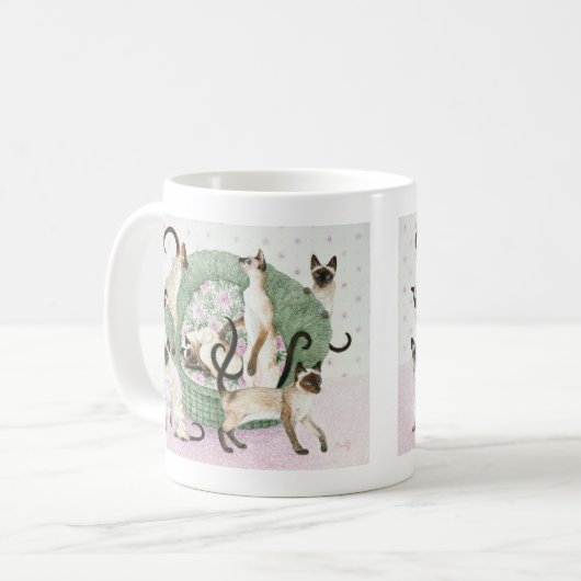 Wir sind wenn Sie bitte siamesisch Kaffeetasse (Vorderseite Links)