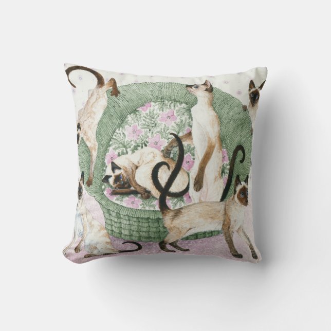 Wir sind wenn Sie bitte siamesisch Kissen (Vorderseite)