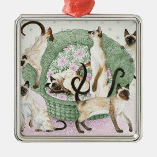 Wir sind wenn Sie bitte siamesisch Ornament Aus Metall