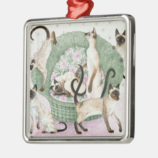 Wir sind wenn Sie bitte siamesisch Ornament Aus Metall (Links)