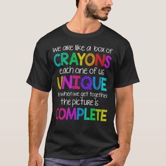 Wir sind wie eine Box Crayons Classic T - Shirt (Vorderseite)