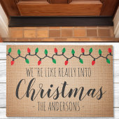 Wir sind wie im Weihnachtsfest Fußmatte