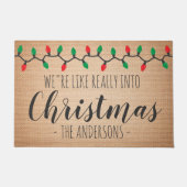 Wir sind wie im Weihnachtsfest Fußmatte (Vorderseite)