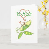 Wir sind wie zwei Erbsen in einem Karte (Gelbe Blume)