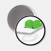 Wir sind wie zwei Erbsen in einem Pod Magnet (Vorderseite/Rückseite)