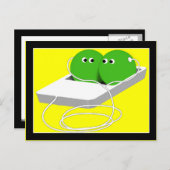 Wir sind wie zwei Erbsen in einem Pod Postkarte (Vorne/Hinten)