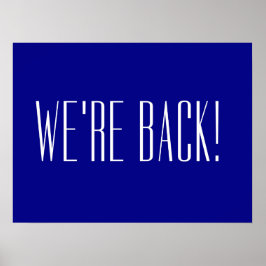 Wir sind wieder blau poster