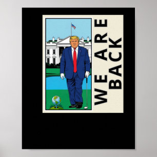Wir sind wieder dabei, Amerika wieder zum Schwinge Poster