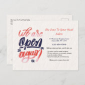 Wir sind wieder offen Postkarte (Vorne/Hinten)