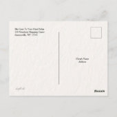 Wir sind wieder offen Postkarte (Rückseite)