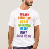 WIR SIND WIR SIND VIELE CHRISTLICH T-Shirt (Vorderseite)