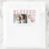 wir sind wirklich gesegnet rechteckiger aufkleber (Tasche)