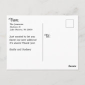 Wir sind zu einer neuen Pad übergegangen Postkarte (Rückseite)