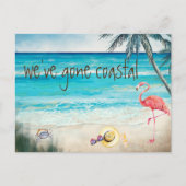Wir sind zum Strand der Ankündigung über den Küste (Vorderseite)
