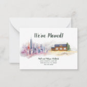 Wir sind zur Ankündigung über den Umzug des Landes (Vorderseite)