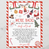 Wir sind zurück Elf Ankunft Letter Elves Weihnacht (Vorderseite)
