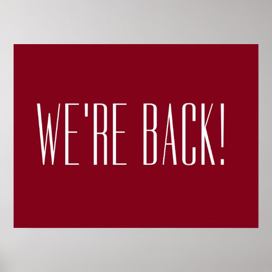 Wir sind zurück rot poster (Vorne)