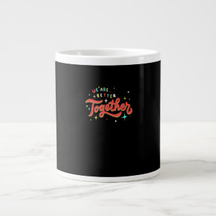 Wir sind zusammen besser Retro Vintage Einheit Pos Jumbo-Tasse