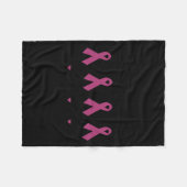 Wir sind zusammen Familienfreunde des Brustkrebs Fleecedecke (Vorderseite (Horizontal))