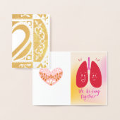 Wir sind zusammen folienkarte (Anzeige)