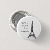 Wir sind zusammen in Paris wieder bald Button (Vorne & Hinten)