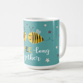 Wir sind zusammen mit Bienen und Blume Valentine Kaffeetasse (VorderseiteRechts)