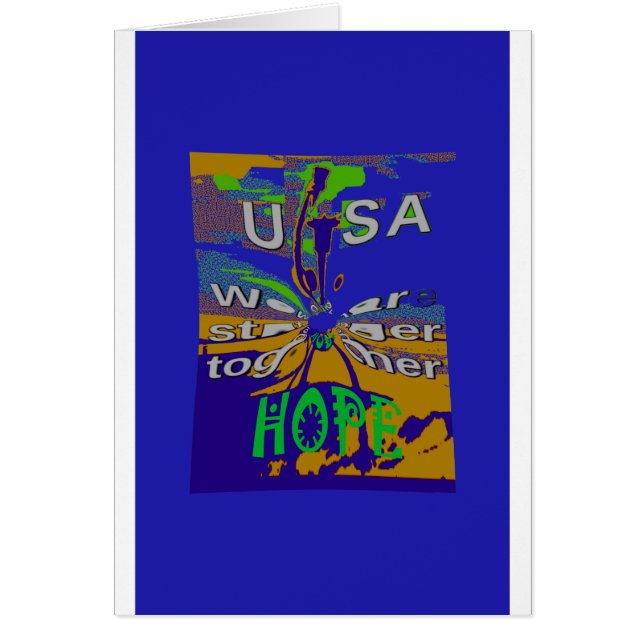 Wir sind zusammen stärker witzig USA Hope Patterns (Vorne)