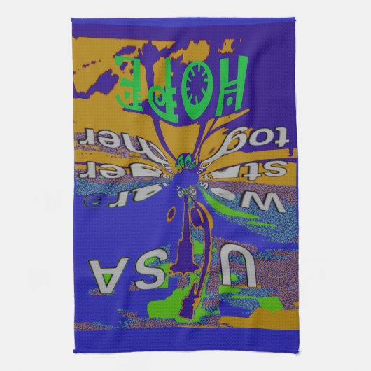 Wir sind zusammen stärker witzig USA Hope Patterns Küchentuch (Vertikal)